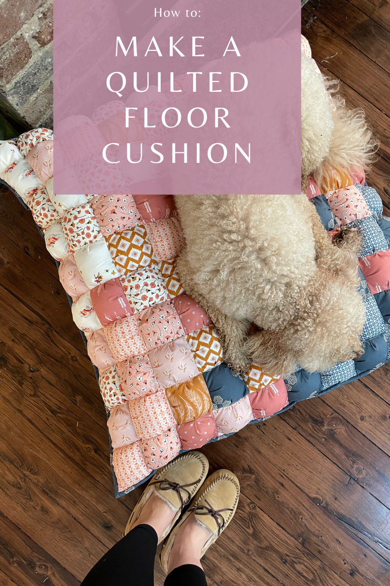 How to Make a quilted Floor Cushion Scribbly Gum Quilt Co