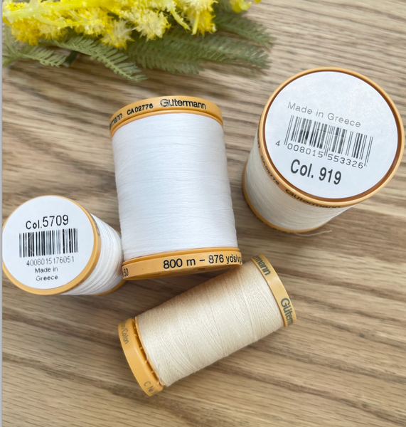 Gutermann 100% Cotton - White Col. 5709