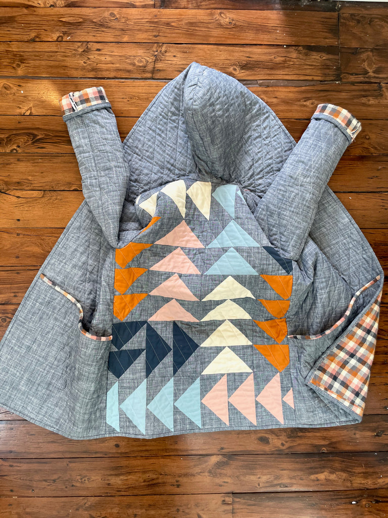 How to make a quilt coat- Part 2 (Pre-washing your fabrics, Practice muslin version and POCKETS!)