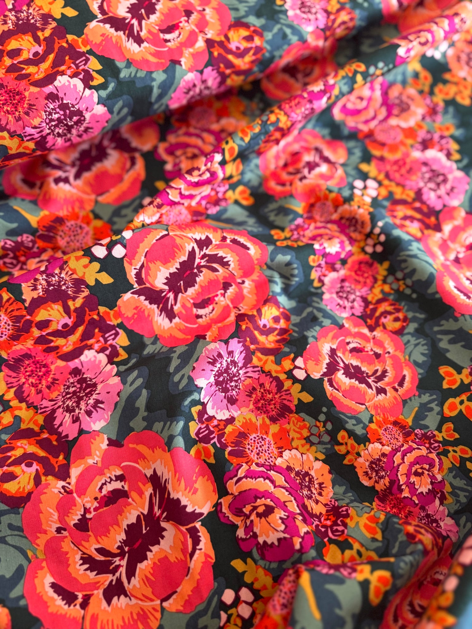 Bohemia Acqua Di Rose Mystic Backing Fabric- 3 metres or 4 metres (3.3 or 4.4 yards)