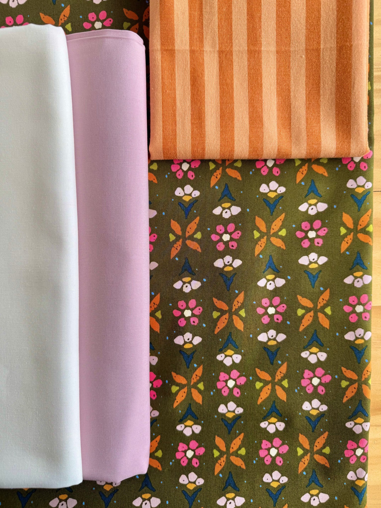 Irish chain Quilt Kit (PDF Pattern Included) Starling Lilac- Throw Size