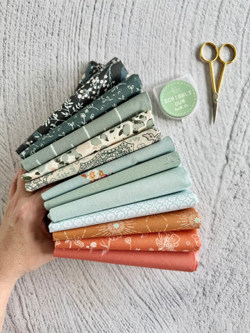 Snowflake #6- Curated 12 Fat Quarter Bundle