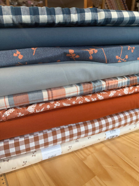 Suzy Quilts Fat Quarter Stars quilt kit (throw)- Spiced Rum 2.0