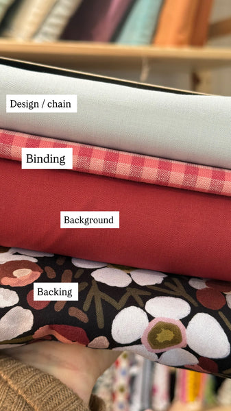 Penelope Handmade Meadowlark Quilt Kit - Bed size