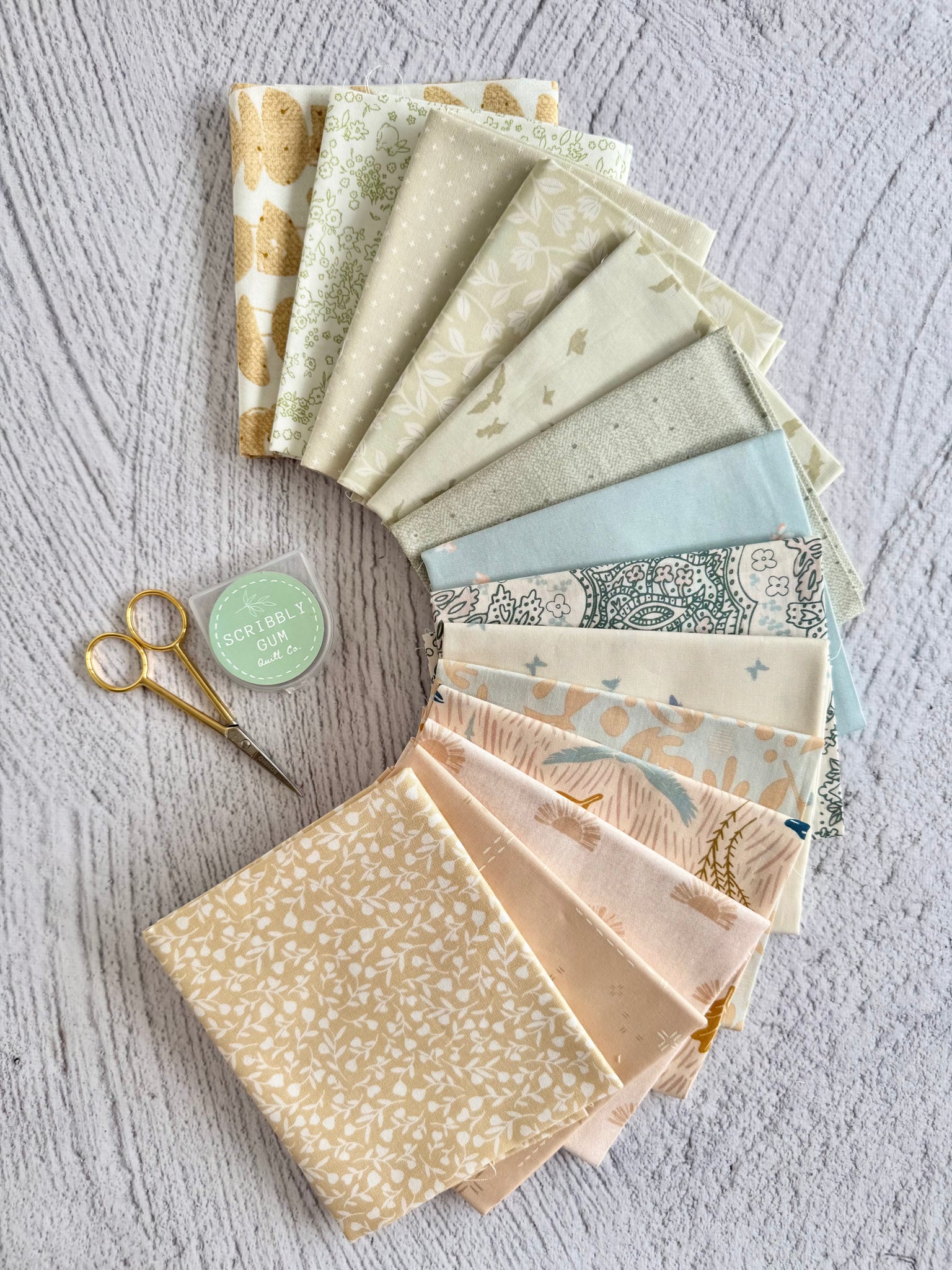 Snowflake #7- Curated 14 Fat Quarter Bundle