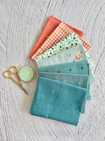 Snowflake #1  - Curated 7 Fat Quarter Bundle