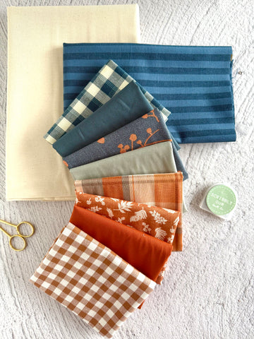 Suzy Quilts Fat Quarter Stars quilt kit (throw)- Spiced Rum 2.0