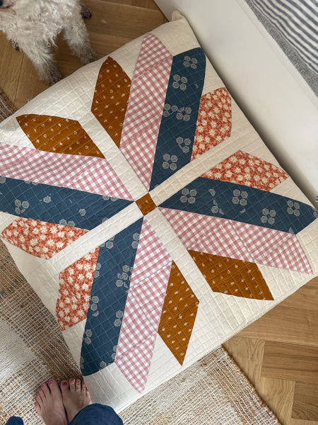 Penelope Handmade One Block Lottie Quilt Kit - Throw Size