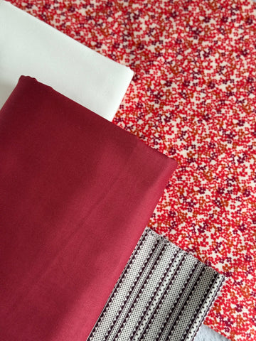 Lo and Behold Stitchery Knitted Star OR Christmas Joy quilt kit (including backing!)