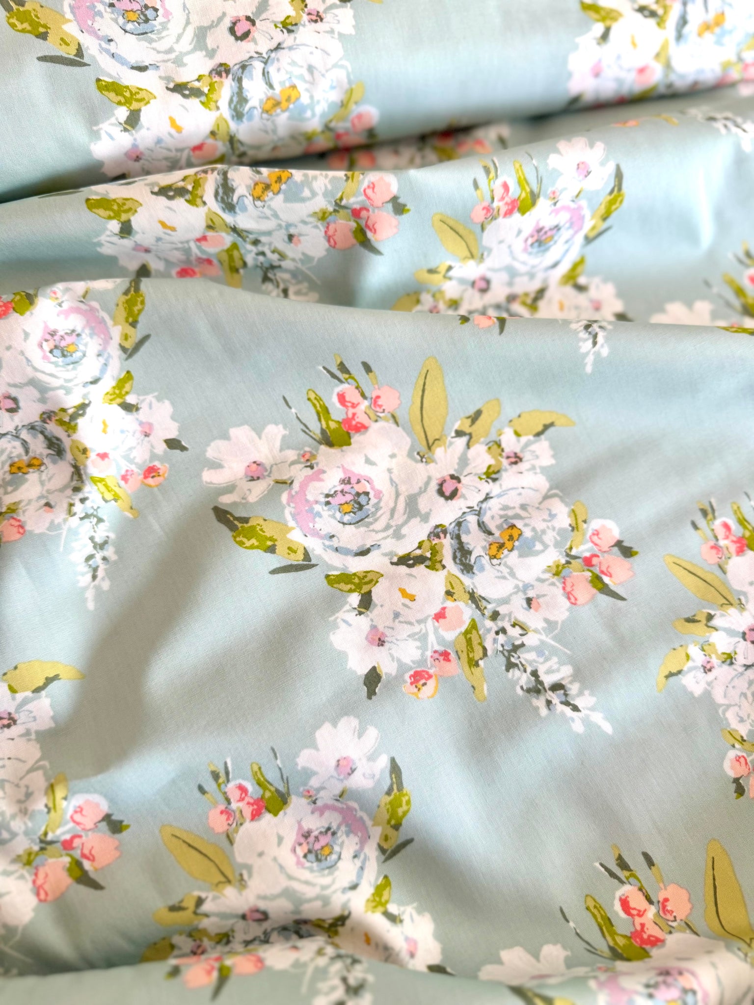 Midsummer Summer Roses Backing Fabric- 3 metres or 4 metres (3.3 or 4.4 yards)
