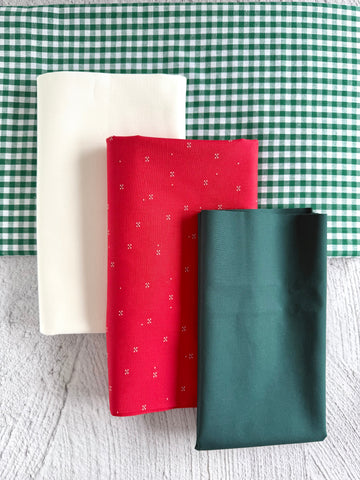 Lo and Behold Stitchery Knitted Star OR Christmas Joy quilt kit (including backing!)