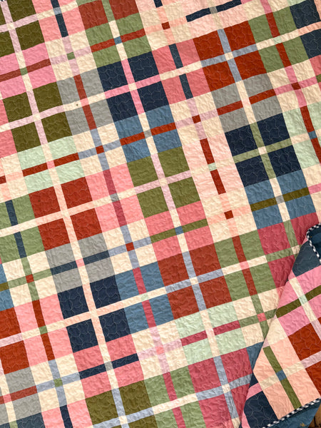 Kitchen Table Quilting Mini Plaidish Quilt Kit -  Large Lap Size