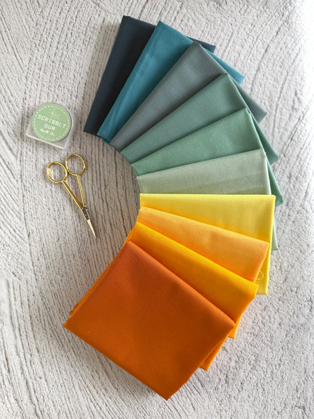 Mahogany Sunset  - Curated 10 Fat Quarter Bundle