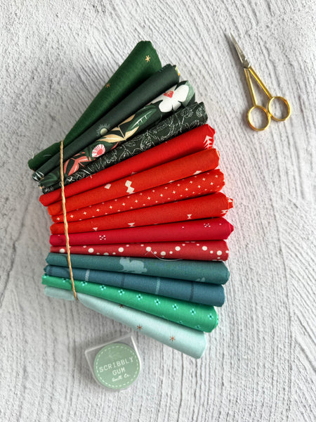 Christmas Jumble - Curated 14 Fat Quarter Bundle