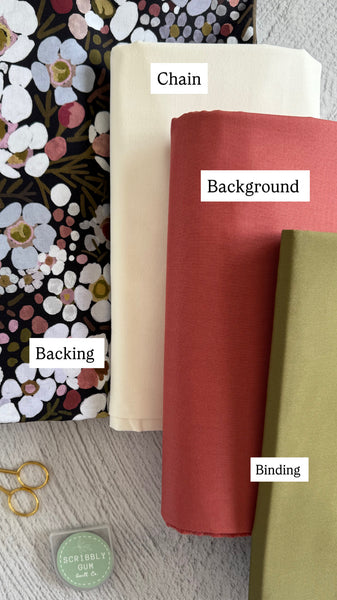 Penelope Handmade Meadowlark Quilt Kit - Bed size