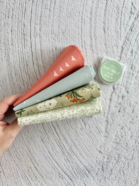 Snowflake #11- Curated 4 Fat Quarter Bundle