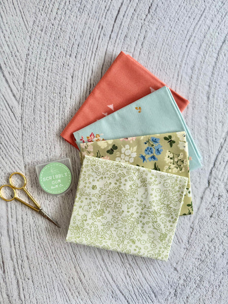 Snowflake #11- Curated 4 Fat Quarter Bundle