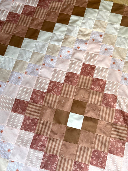 Chocolate Eclair Around the World Quilt Kit - Throw or Large Throw