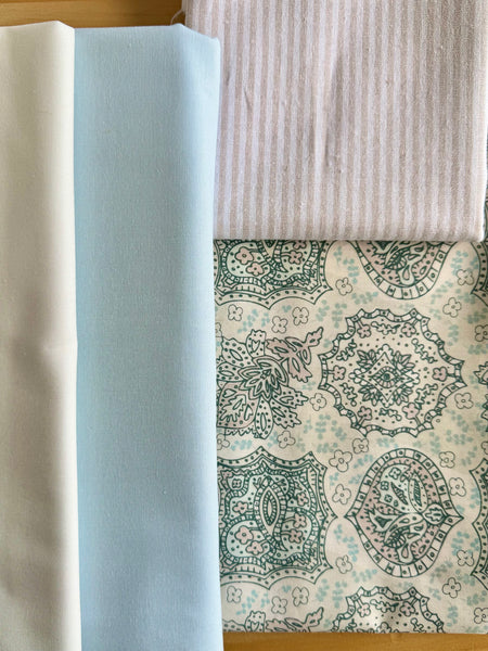 Irish chain Quilt Kit (PDF Pattern Included) Ice Mirror- Throw Size