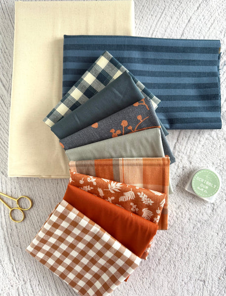 Suzy Quilts Fat Quarter Stars quilt kit (throw)- Spiced Rum 2.0