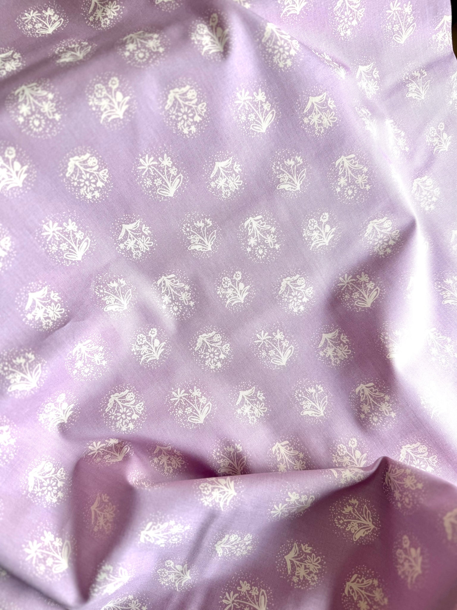 Midsummer Cameo Lavender Backing Fabric- 3 metres or 4 metres (3.3 or 4.4 yards)