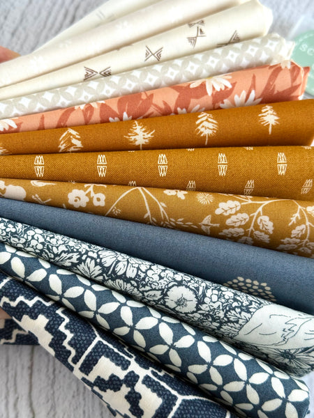 Black tie Brunch - Curated 12 Fat Quarter Bundle