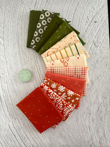 A little bit of cheer - Curated 12 Fat Quarter Bundle