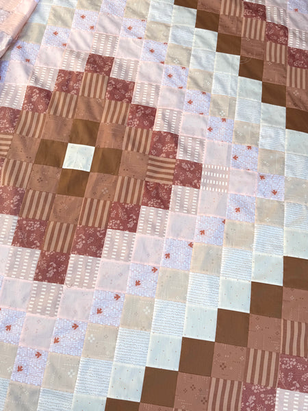 Chocolate Eclair Around the World Quilt Kit - Throw or Large Throw