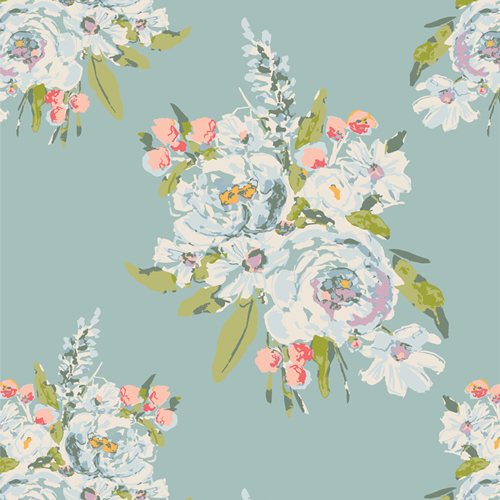 Midsummer Summer Roses Backing Fabric- 3 metres or 4 metres (3.3 or 4.4 yards)