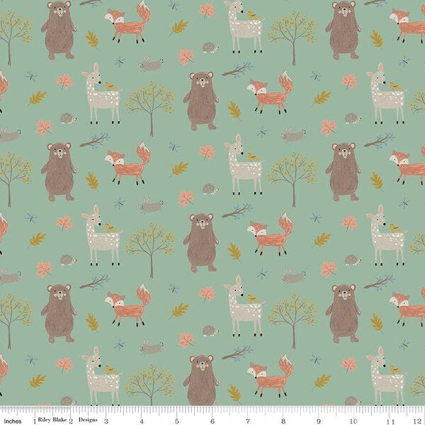 Woodland Creatures Flannel- 3 metres (3.3 yards)