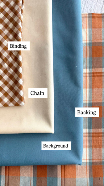 Double Irish chain Quilt Kit (PDF Pattern Included) - Large Throw Size