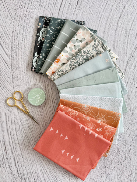 Snowflake #6- Curated 12 Fat Quarter Bundle