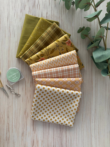 100% Cotton Quilting Fabric 8 Fat Quarter Bundle - Marla