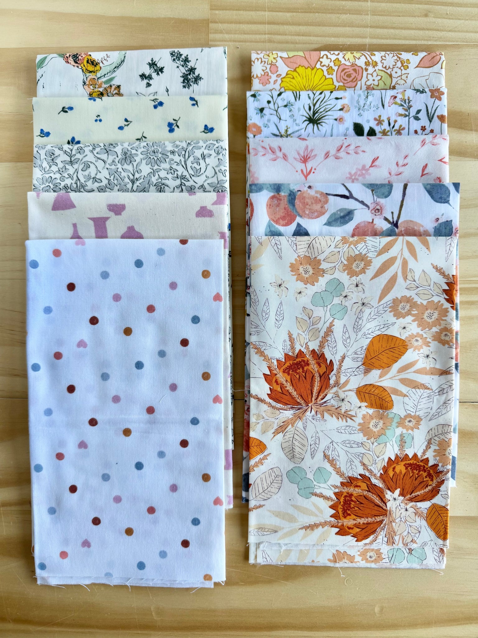 Mixed 10 Fat Quarter Bundle - #22