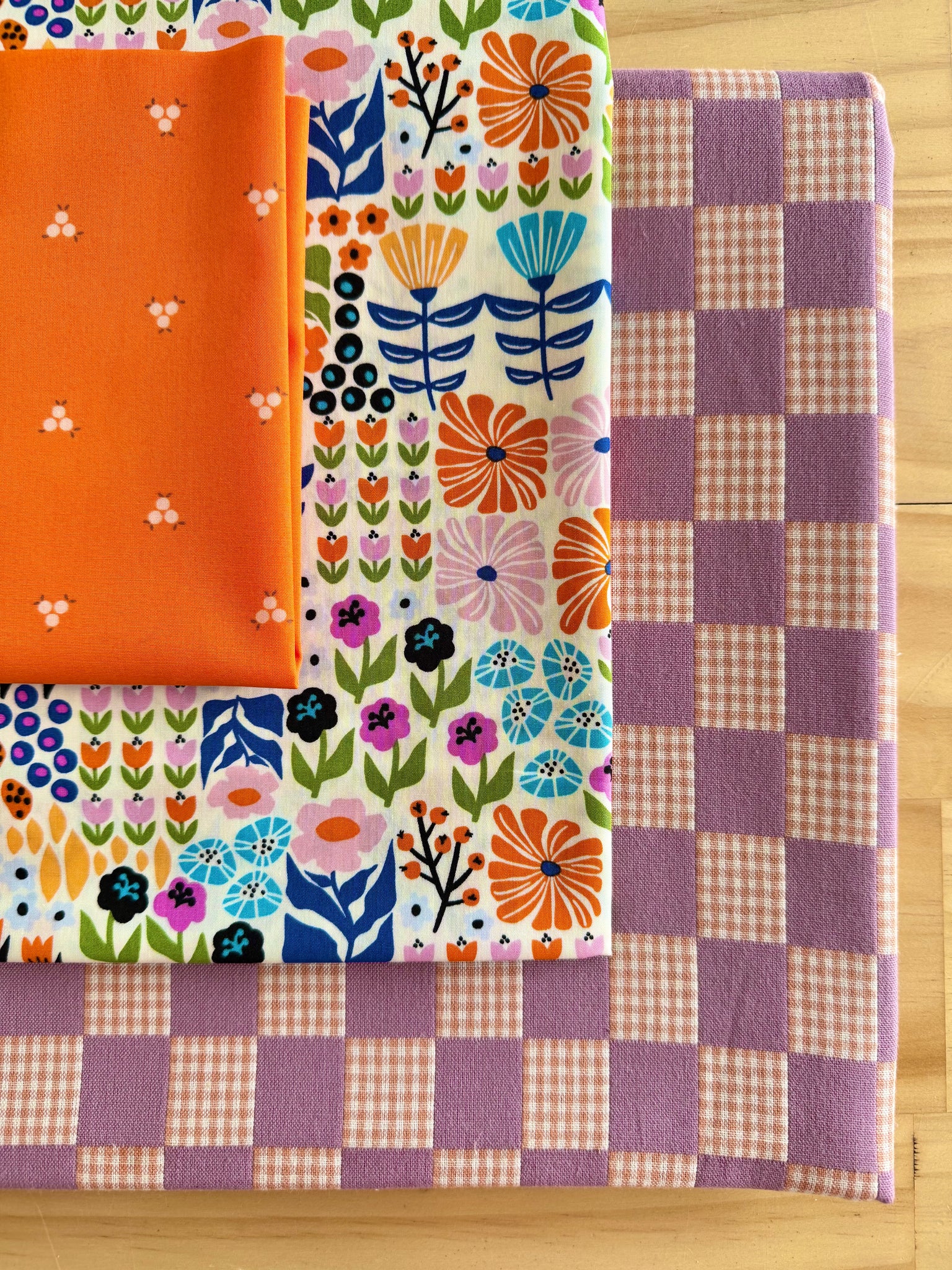 Retro Lavender Wholecloth Quilt Kit - Crib/Baby Size