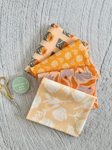 Snowflake #17- Curated 4 Fat Quarter Bundle
