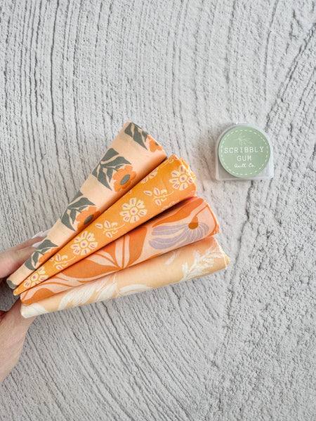 Snowflake #17- Curated 4 Fat Quarter Bundle