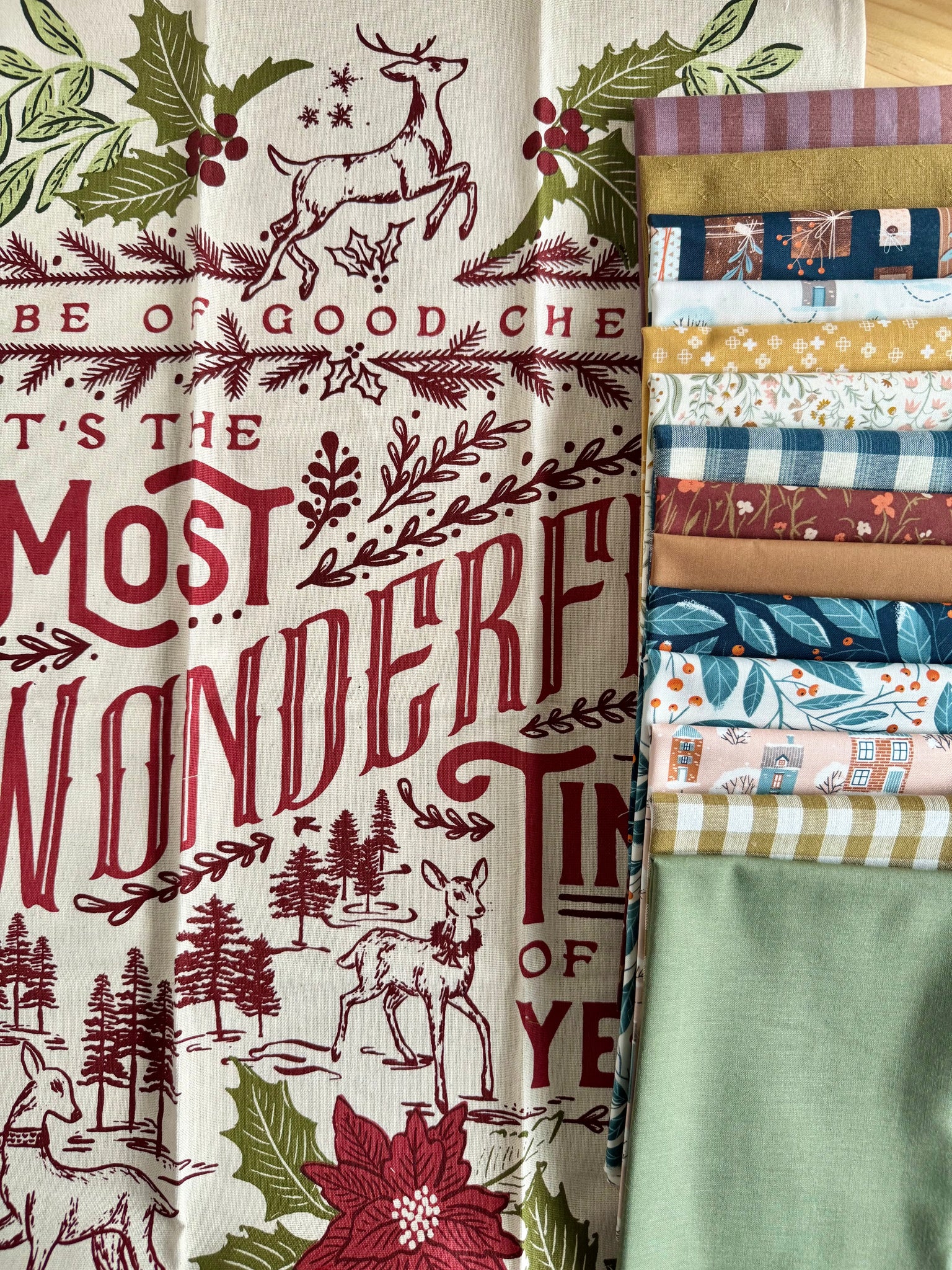 Christmas Big Patch Quilt Kit - Throw Size