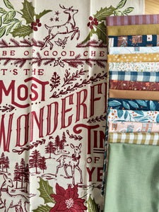 Christmas Big Patch Quilt Kit - Throw Size