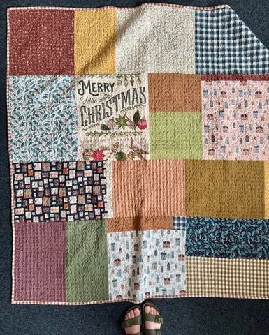 Christmas Big Patch Quilt Kit - Throw Size