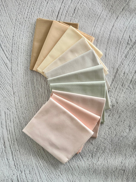 Snowflake Solids  - Curated 10 Fat Quarter Bundle