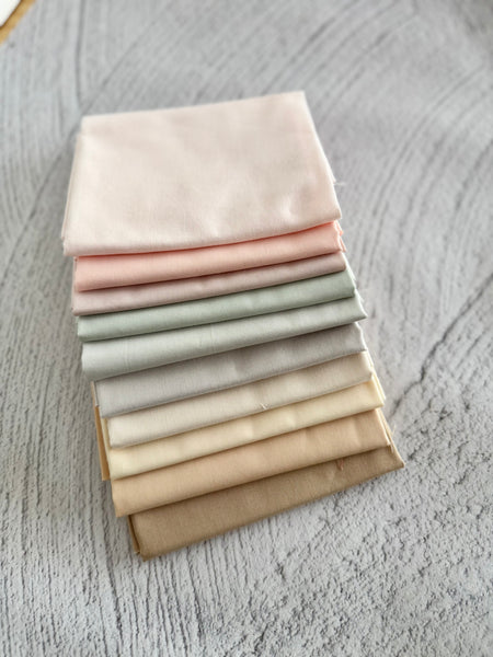 Snowflake Solids  - Curated 10 Fat Quarter Bundle