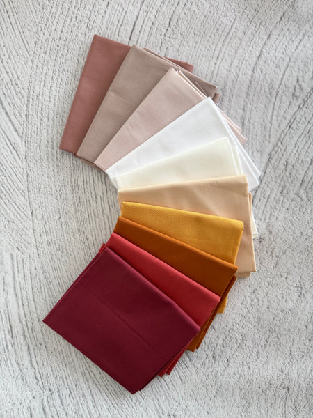 Snowflake Solids  - Curated 10 Fat Quarter Bundle