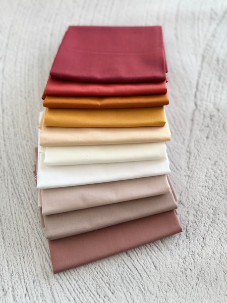 Snowflake Solids  - Curated 10 Fat Quarter Bundle