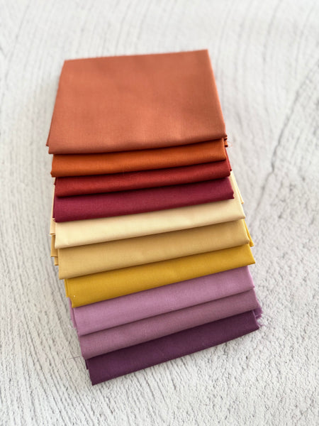 Snowflake Solids  - Curated 10 Fat Quarter Bundle