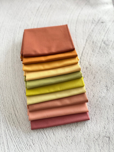 Snowflake Solids  - Curated 10 Fat Quarter Bundle