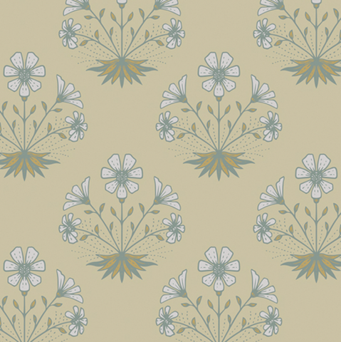 Spring Equinox for Art Gallery Fabrics - Floral Reflection