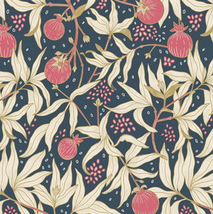 Spring Equinox for Art Gallery Fabrics - Dancing Pomegranates