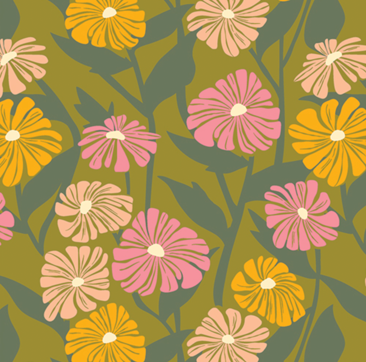 Flower Bloom by Art Gallery Fabrics - Growing Paths