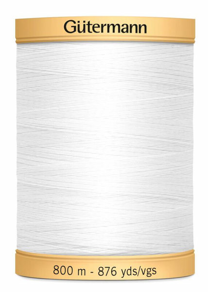 Gutermann 100% Cotton - White Col. 5709